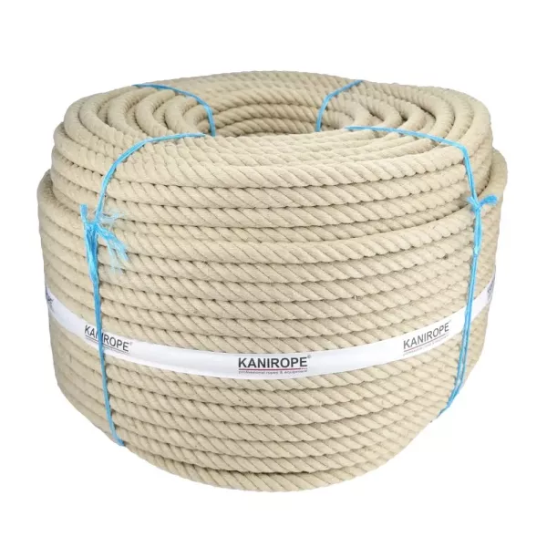 Hemp rope HEMPTWIST ø22mm 4-strand twisted by Kanirope®