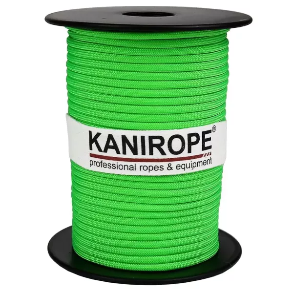 Paracord 550 XPRO ø3,8mm neon green braided by Kanirope®