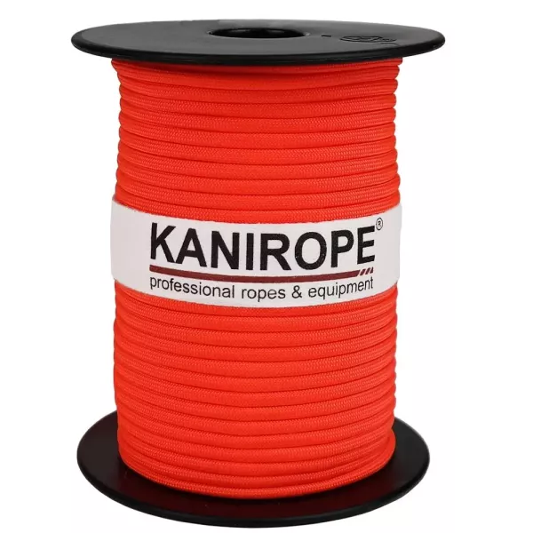 Paracord 550 XPRO ø3,8mm neon orange braided by Kanirope®