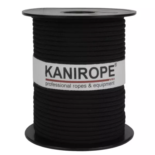 Paracord 550 XPRO ø3,8mm black braided by Kanirope®