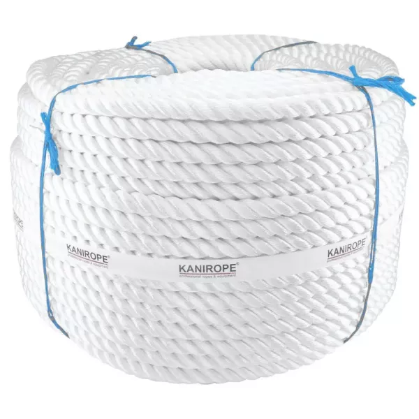 Polyamid Rope PERLONTWIST ø24mm 220m Hawser White 3-strand twisted by Kanirope®