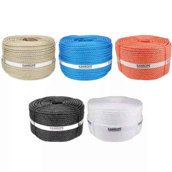 Polypropylene Rope SPLIT ø6mm 3-strand twisted by Kanirope®