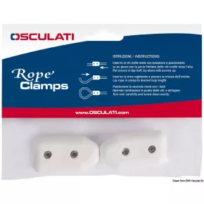 Plastic clamp ROPE CLAMP pack of 2 by Osculati